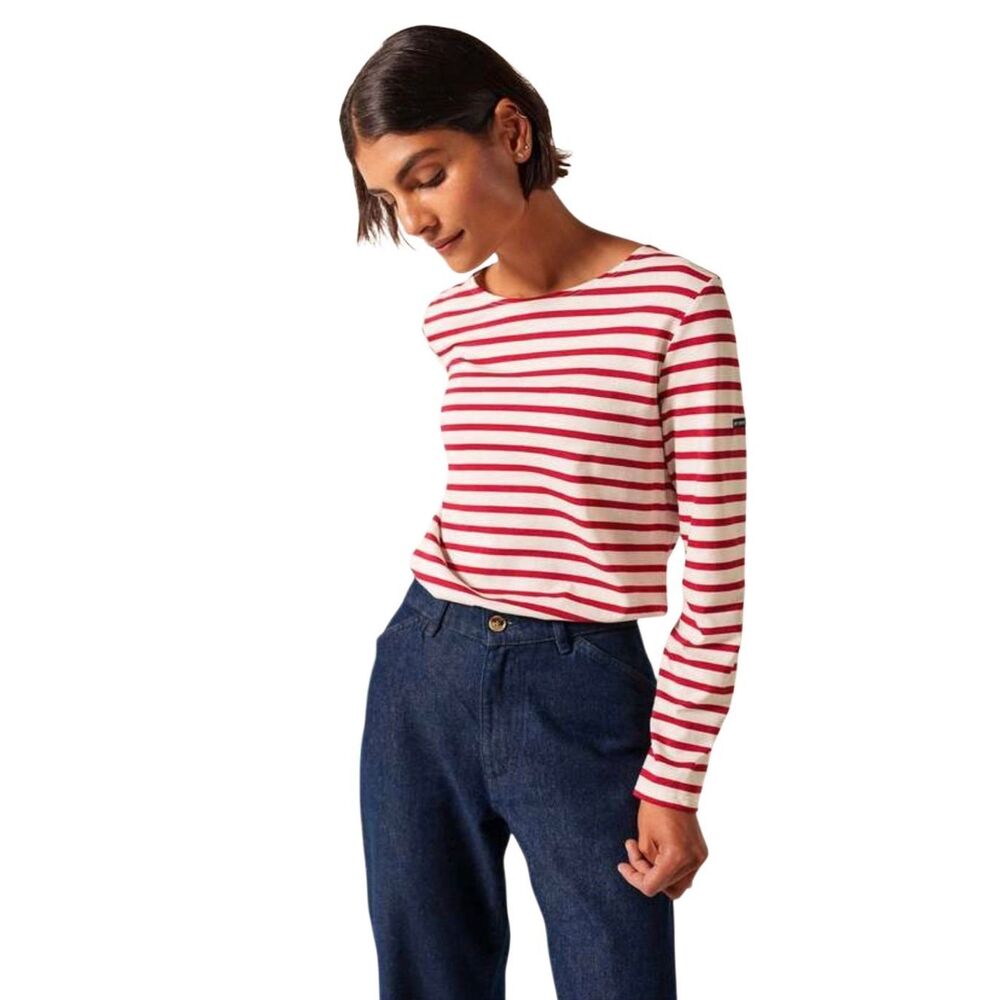 SAINT JAMES / WOMEN / TOPS / LONG SLEEVE SAINT JAMES MINQUIDAME BRETON SHIRT - E
